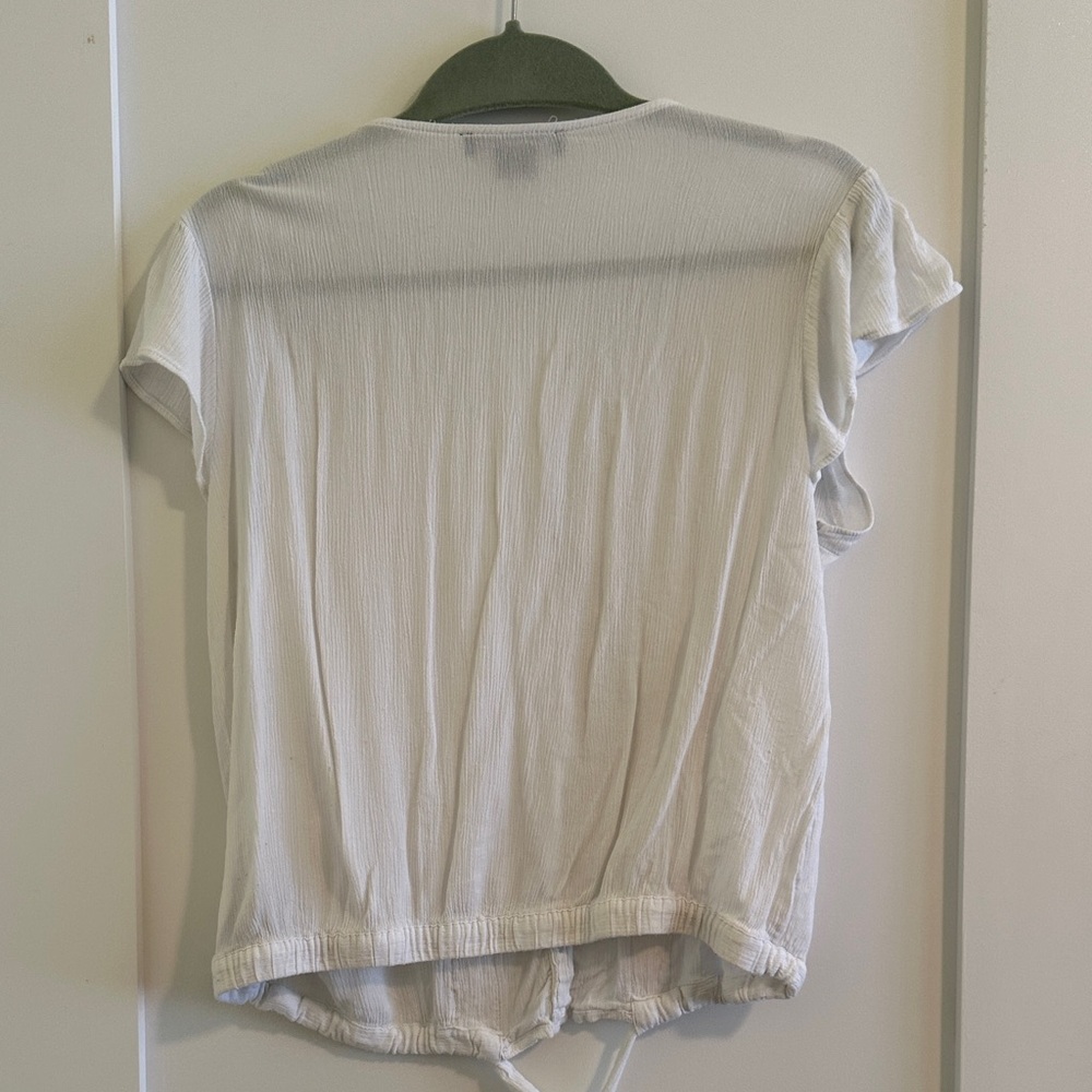 Sanctuary White Button-Front Blouse - image 2